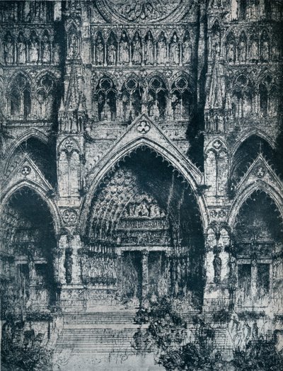 Die Kathedrale von Amiens, 20. Jahrhundert von Jules de Bruycker