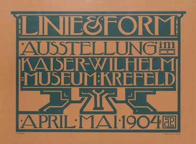 Linie & Form Ausstellung, 1904 von Jules de Praetere