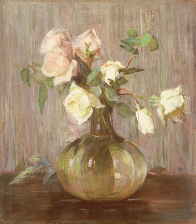 Eine Vase mit Rosen von Julian Alden Weir