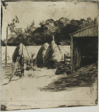Die Heuhaufen von Julian Alden Weir