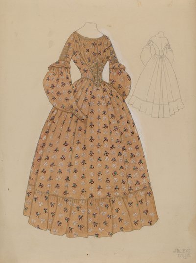 Kleid, ca. 1937 von Julie C Brush