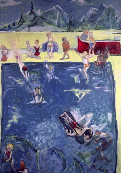 Schwimmer in Wengen von Julie Held