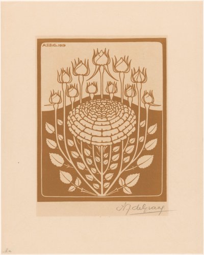 Rosenstrauch von Julie de Graag (signed by artist)