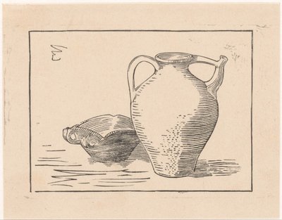 Stillleben mit Kanne und Aschenbecher von Julie de Graag