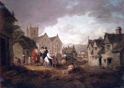 Llangollen, Wales von Julius Caesar Ibbetson
