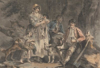 Holzfäller und seine Familie von Julius Caesar Ibbetson