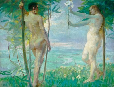 Adam und Eva von Julius Exter