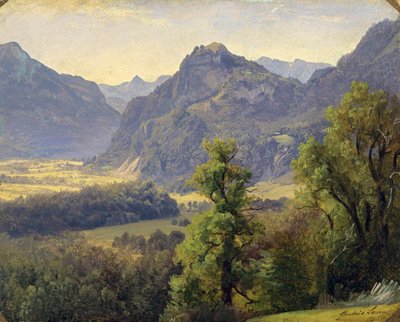 Das Inntal bei Brannenburg von Julius Lange