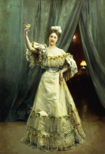 Ein Toast, 1896 von Julius Leblanc Stewart