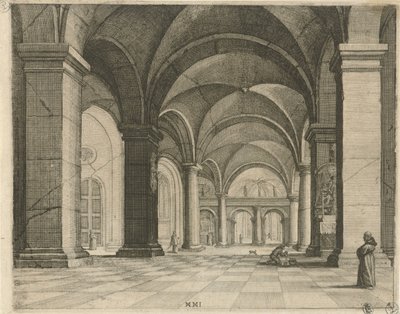 Kircheninterieur Perspektivische Darstellungen (Serientitel) von Julius Milheuser