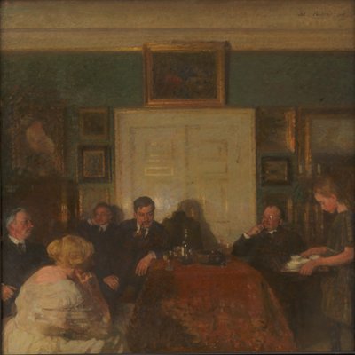 Eine Party im Haus des Künstlers von Julius Paulsen