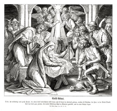Geburt Christi, Evangelium nach Lukas von Julius Schnorr von Carolsfeld