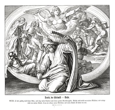 Psalmen - Buße von Julius Schnorr von Carolsfeld
