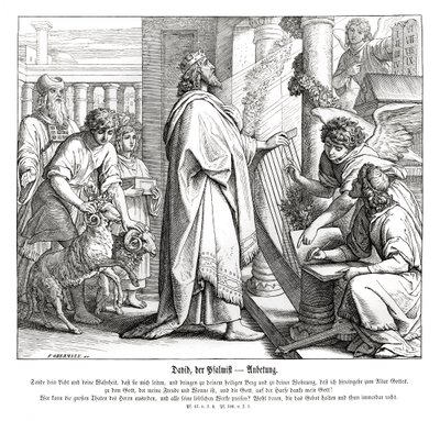 Psalmen - Anbetung von Julius Schnorr von Carolsfeld