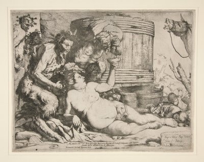 Bacchanal (Betrunkener Silenus) von Jusepe de Ribera