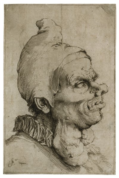 Großer grotesker Kopf, ca. 1622 von Jusepe de Ribera