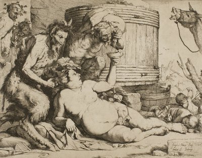 Silenus am Weinfass von Jusepe de Ribera