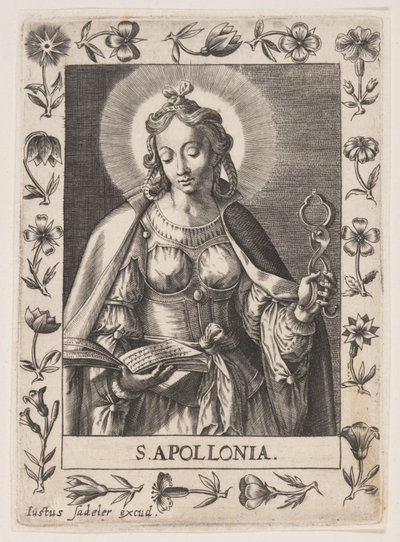 Heilige Apollonia von Justus Sadeler