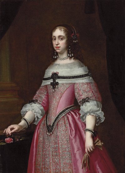 Porträt einer Dame von Justus Sustermans
