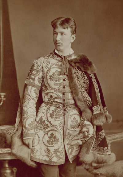 Junger ungarischer Magnat, ca. 1870-80 (Sepiafoto) von József Borsos