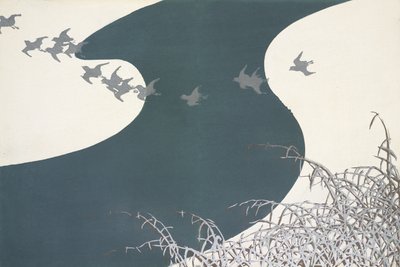 Fuyu No Kawa, aus Momoyo-gusa von Kamisaka Sekka