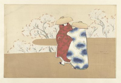 Frühling, 1909 (Holzschnitt) von Kamisaka Sekka