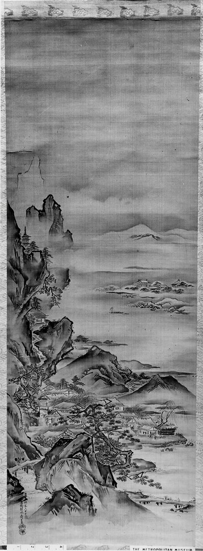 Blick auf den Berg Horai von Kano Tansui