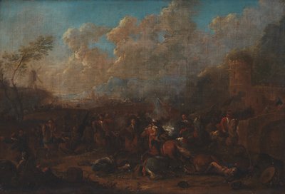 Kavalleriegefecht an einer Festung von Karel Breydel