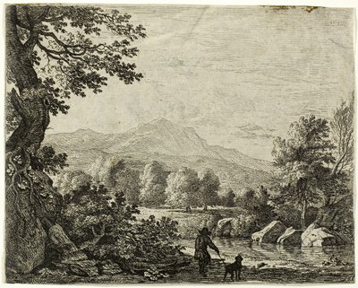 Mann mit einem Hund von Karel Dujardin