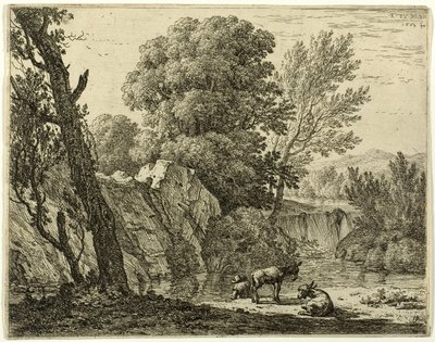 Der Packer mit zwei Eseln von Karel Dujardin