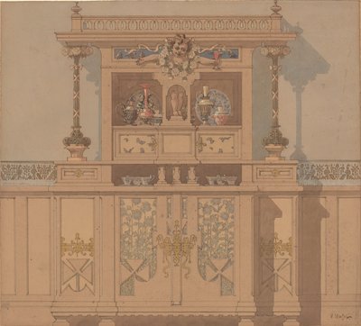 Entwurf für einen Schrank von Karel Vitezslav Masek