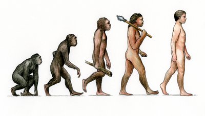 Evolution des Menschen von Karen Humpage