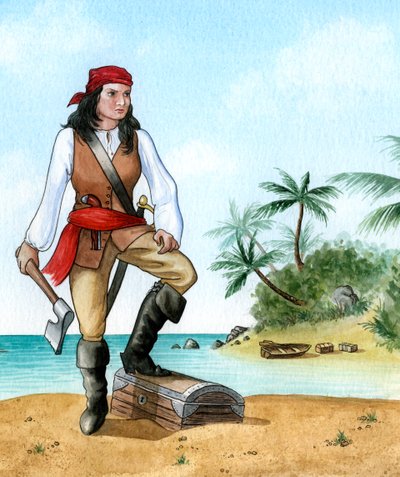 Mary Read, 1690-1720, britische Piratenkameradin von Karen Humpage