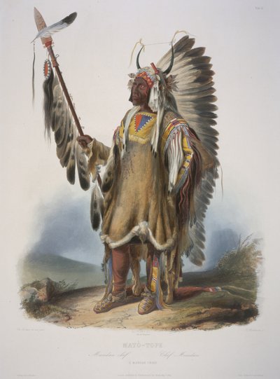 Mato-Tope, ein Mandan-Häuptling von Karl Bodmer