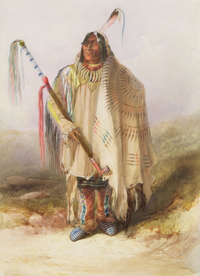 Pehriska-Ruhpa, Hidatsa-Krieger von Karl Bodmer