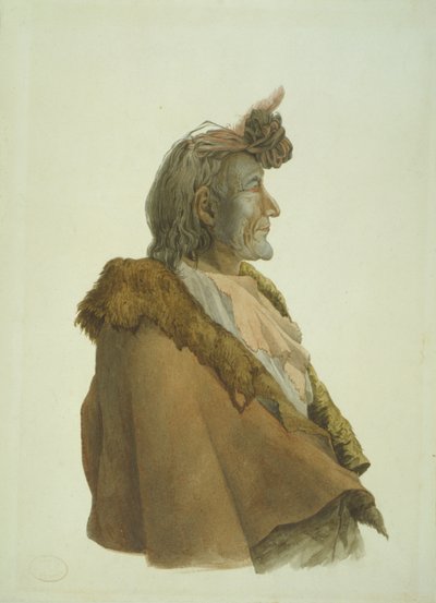 Pioch-Ki?iu, ein Piegan-Blackfeet-Mann von Karl Bodmer