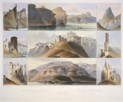 Bemerkenswerte Hügel am oberen Missouri von Karl Bodmer