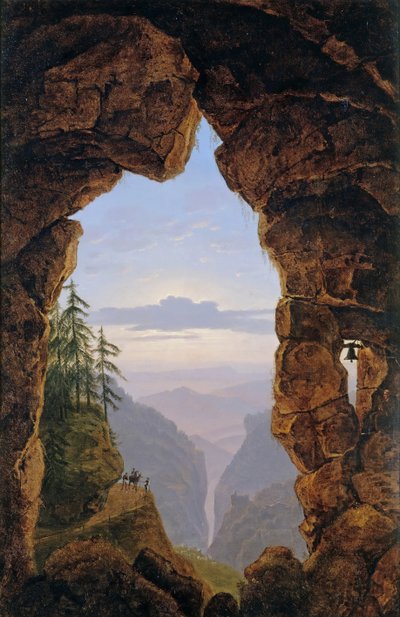 Tor in den Felsen, 1818 von Karl Friedrich Schinkel