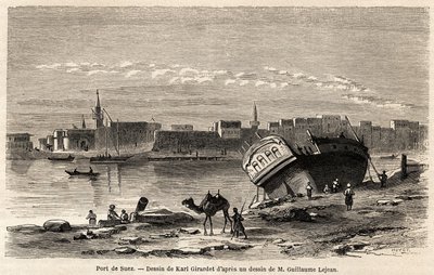 Der Hafen von Suez von Karl Girardet