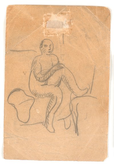 Sitzende, nackte Frau von Karl Isakson