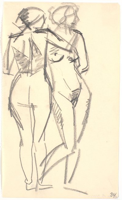 Zwei stehende Modelle von Karl Isakson