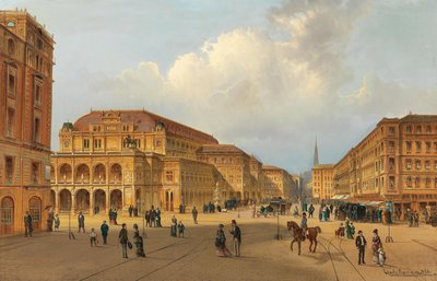 Ansicht der Wiener Staatsoper, 1880 von Karl Kaufmann