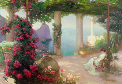 Die Terrasse, Capri von Karl Maria Schuster