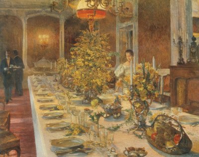 Vor dem Diner von Karl Moll