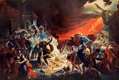 Zerstörung von Pompeji, 1833, 1939 von Karl Pavlovich Bryullov