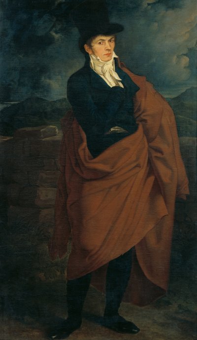 Selbstbildnis in ganzer Figur von Karl Russ