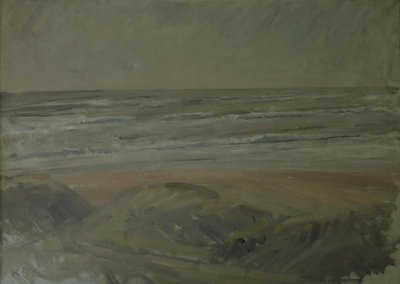 Aussicht von den Dünen über die Nordsee von Karl Schou