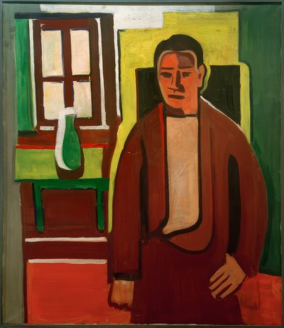 Mann, vor Fenster stehend von Karl Tratt