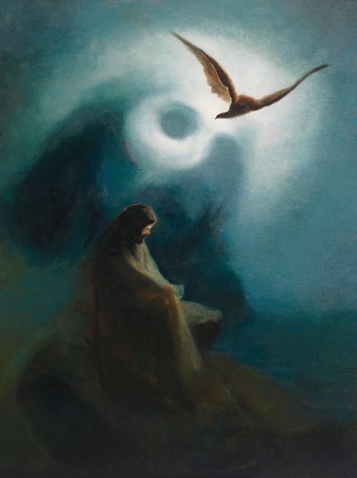 Märtyrer und gekreuzigt, Sohn Helios, 1895 von Karl Wilhelm Diefenbach