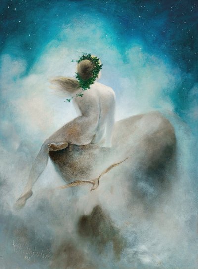 Frage an die Sterne, 1895 von Karl Wilhelm Diefenbach